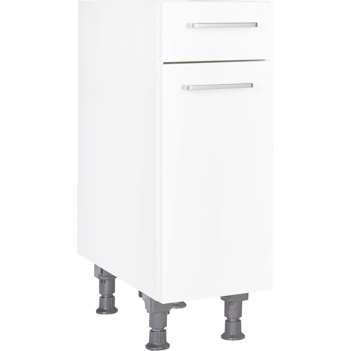 nobilia Küchen-Unterschrank US30  Weiß mit Schublade 30cm, 1 Einlegeboden, Rechtsanschlag