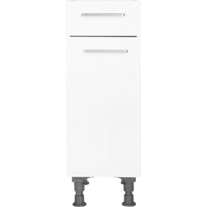 nobilia Küchen-Unterschrank US30  Weiß mit Schublade 30cm, 1 Einlegeboden, links