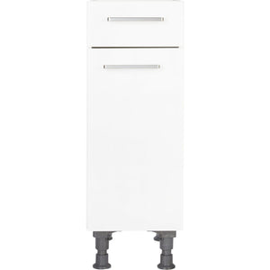 nobilia Küchen-Unterschrank US30  Weiß mit Schublade 30cm, 1 Einlegeboden, rechts