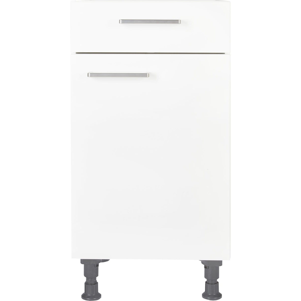 nobilia Küchen-Unterschrank US45  Weiß mit Schublade 45cm, 1 Einlegeboden, rechts