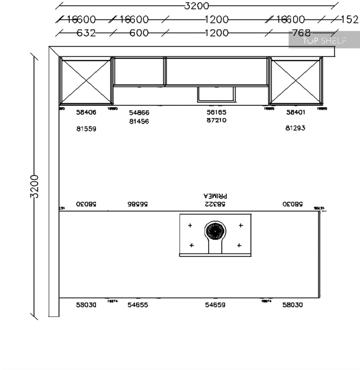 nobilia kitchen unit with kitchen island Riva 839 concrete terragrau handleless 300 + 300 cm configurable -