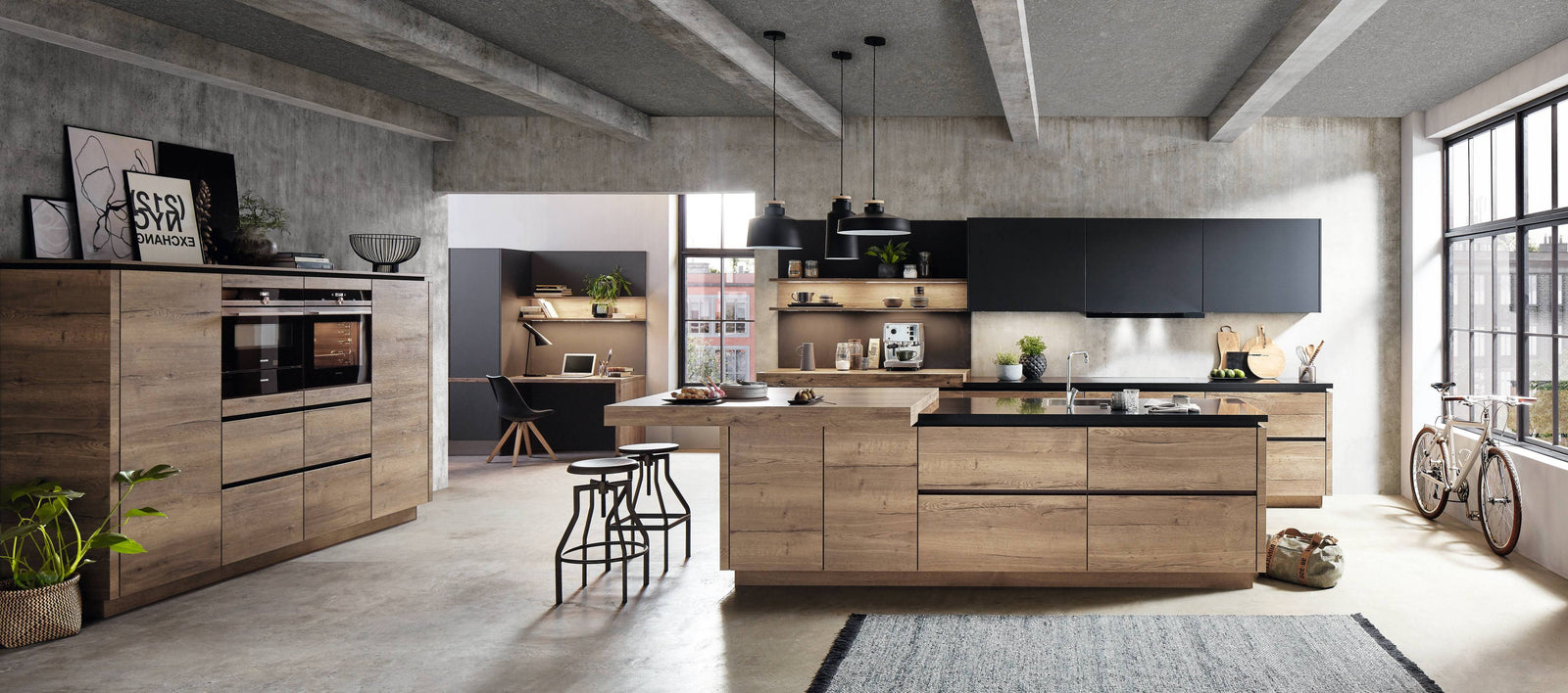 Industrial style kitchens are absolutely trendy 