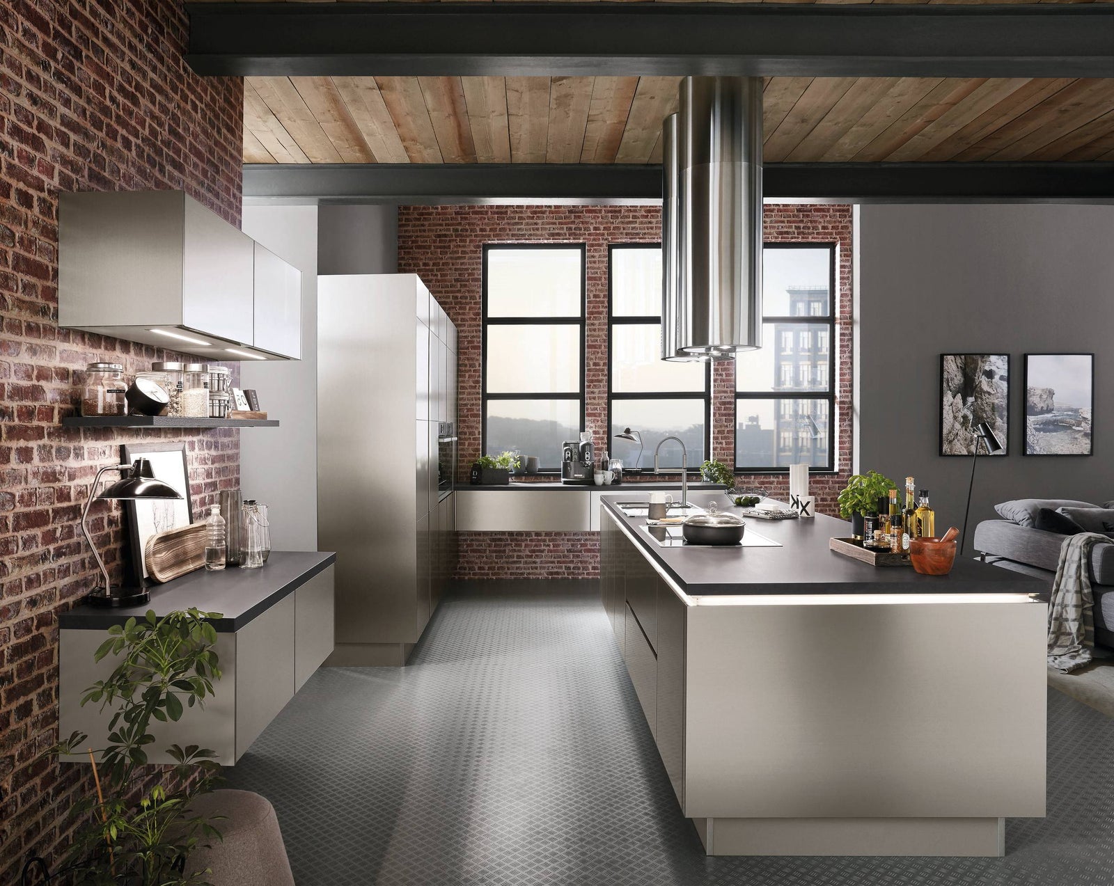 nobilia-Kuechenzeile-nobilia-Kueche-Inox216-top-shelf (2)