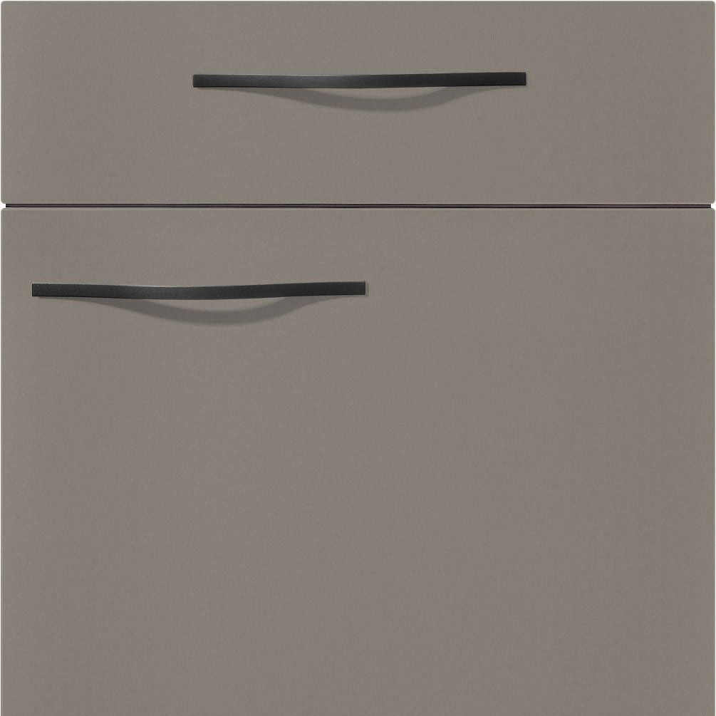 nobilia Küchen Frontüren Muster, Frontmuster - 615 Laser Taupegrau 461 Möbelfront
