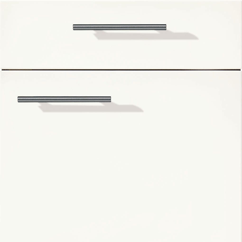nobilia Küchen Frontüren Muster, Frontmuster - 115 Novalux Lack Alpinweiß Hochglanz 516 Möbelfront