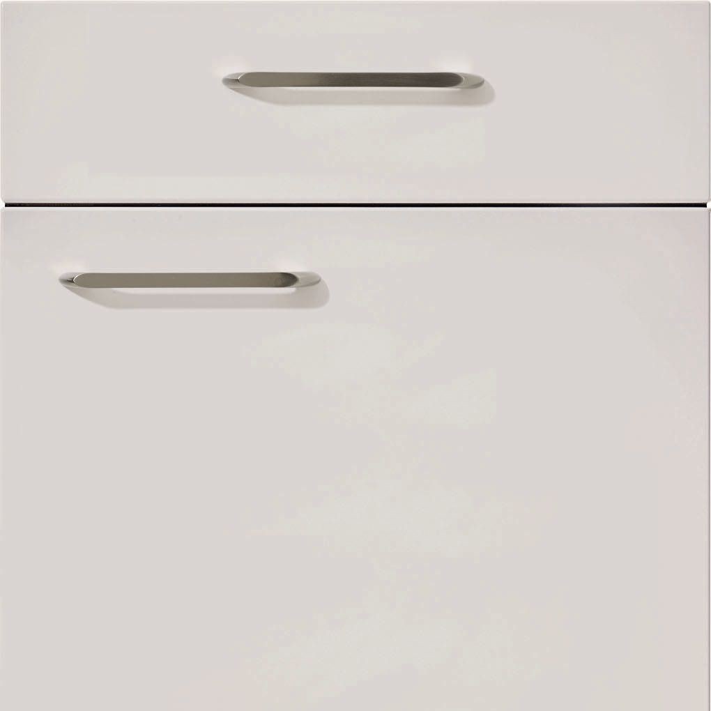 nobilia Küchen Frontüren Muster, Frontmuster - 115 Novalux Lack Seidengrau Hochglanz 519 Möbelfront