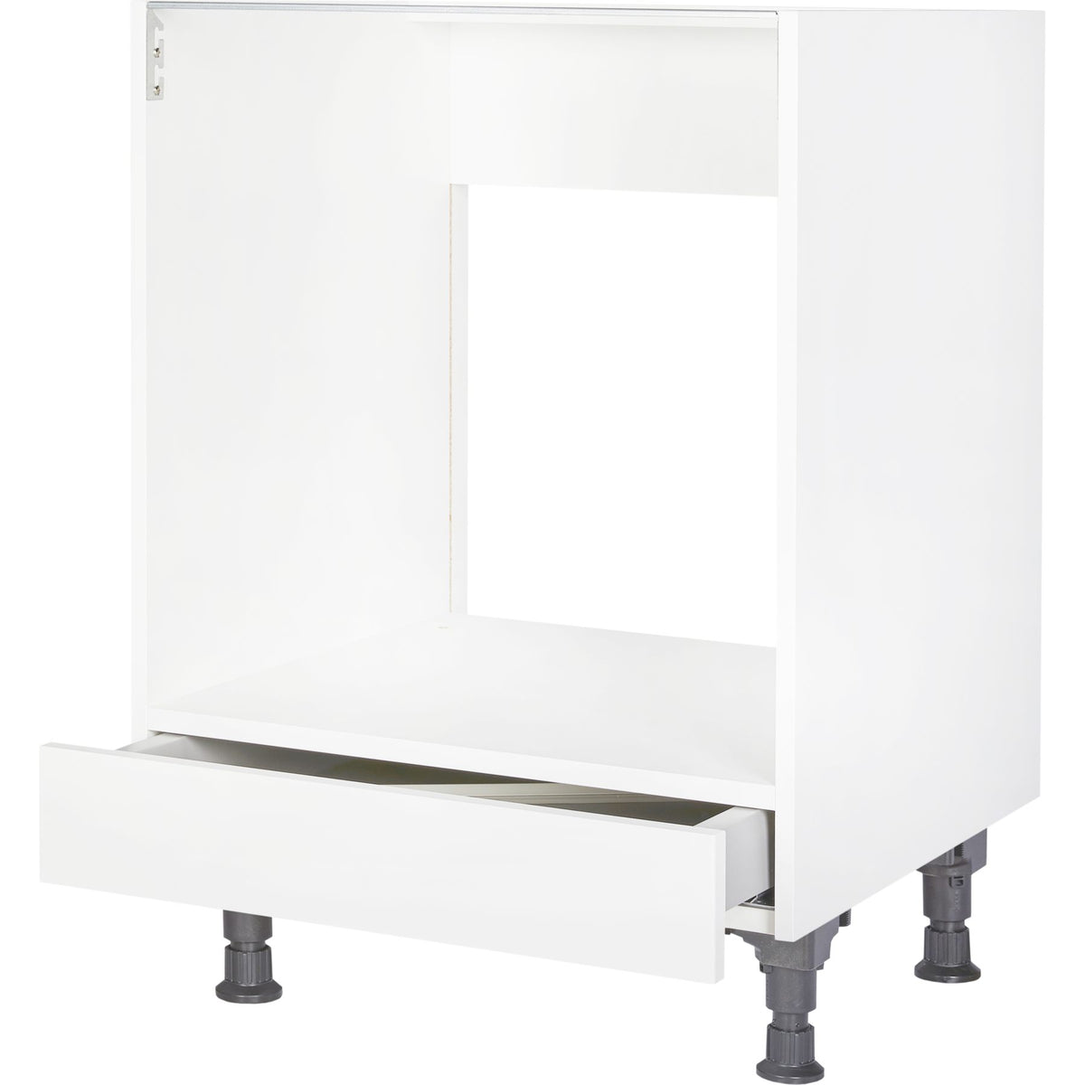 nobilia Ofenschrank HUS Backofenschrank Herdschrank mit Schublade 60cm weiß