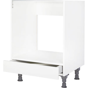 nobilia Ofenschrank HUS Backofenschrank Herdschrank mit Schublade 60cm weiß