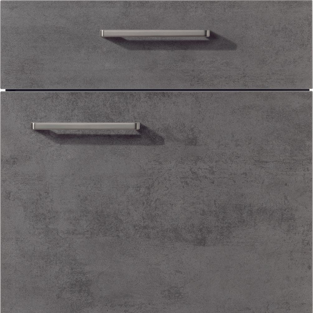nobilia Küchen Frontüren Muster, Frontmuster - 371 Riva Beton schiefergrau Nachbildung 889 Möbelfront