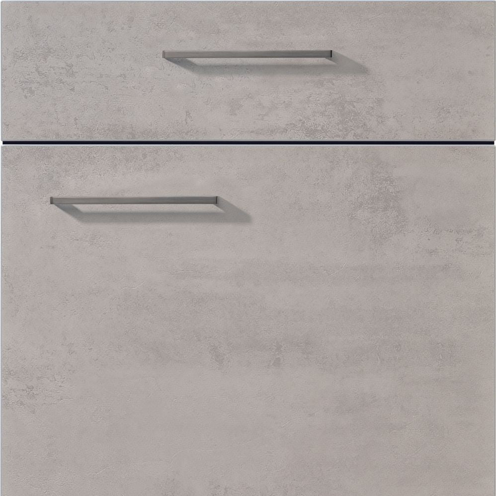 nobilia Küchen Frontüren Muster, Frontmuster - 371 Riva Beton grau Nachbildung 889 Möbelfront