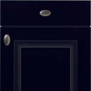 nobilia Küchen Frontüren Muster, Frontmuster - 706 Sylt Lack Schwarz matt 851 Möbelfront