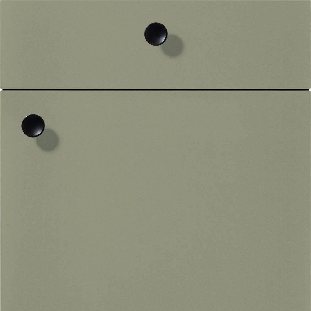 nobilia Küchen Frontüren Muster, Frontmuster - 357 Senso Lack Olive Premium matt 495 Möbelfront