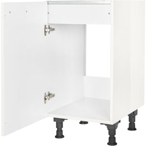 nobilia Spülenschrank SPUD45 45 cm Alpin Weiss Hoch Glanz 503 Flash 648