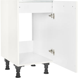 nobilia Spülenschrank SPUD45 45 cm Alpin Weiss Hoch Glanz 503 Flash 648