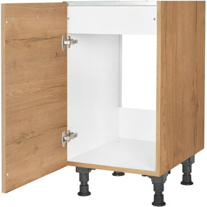 nobilia Spülenschrank SPUD45 45 cm Eiche Sierra Hell 405 Structura 382