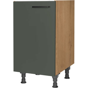 nobilia Spülenschrank SPUD45 45 cm Mineral Grün Ultra Matt 964 Easytouch 945