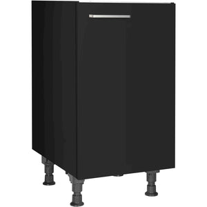 nobilia Spülenschrank SPUD45 45 cm Schwarz super matt 340 Touch 317