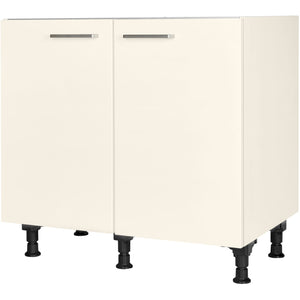 nobilia Spülenschrank SPUD90 90 cm Beige Magnolia super matt 336 Touch 317