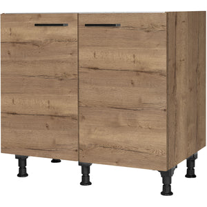 nobilia Spülenschrank SPUD90 90 cm Eiche Havanna Dunkel 402 Structura 382