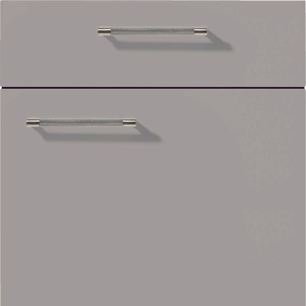 nobilia Küchen Frontüren Muster, Frontmuster - 317 Touch Lacklaminat Steingrau supermatt 341 Möbelfront