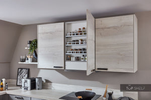 nobilia U-Küche Inox 216 Lacklaminat Stahl gebürstet Nachbildung 240x345x240cm konfigurierbar Detail