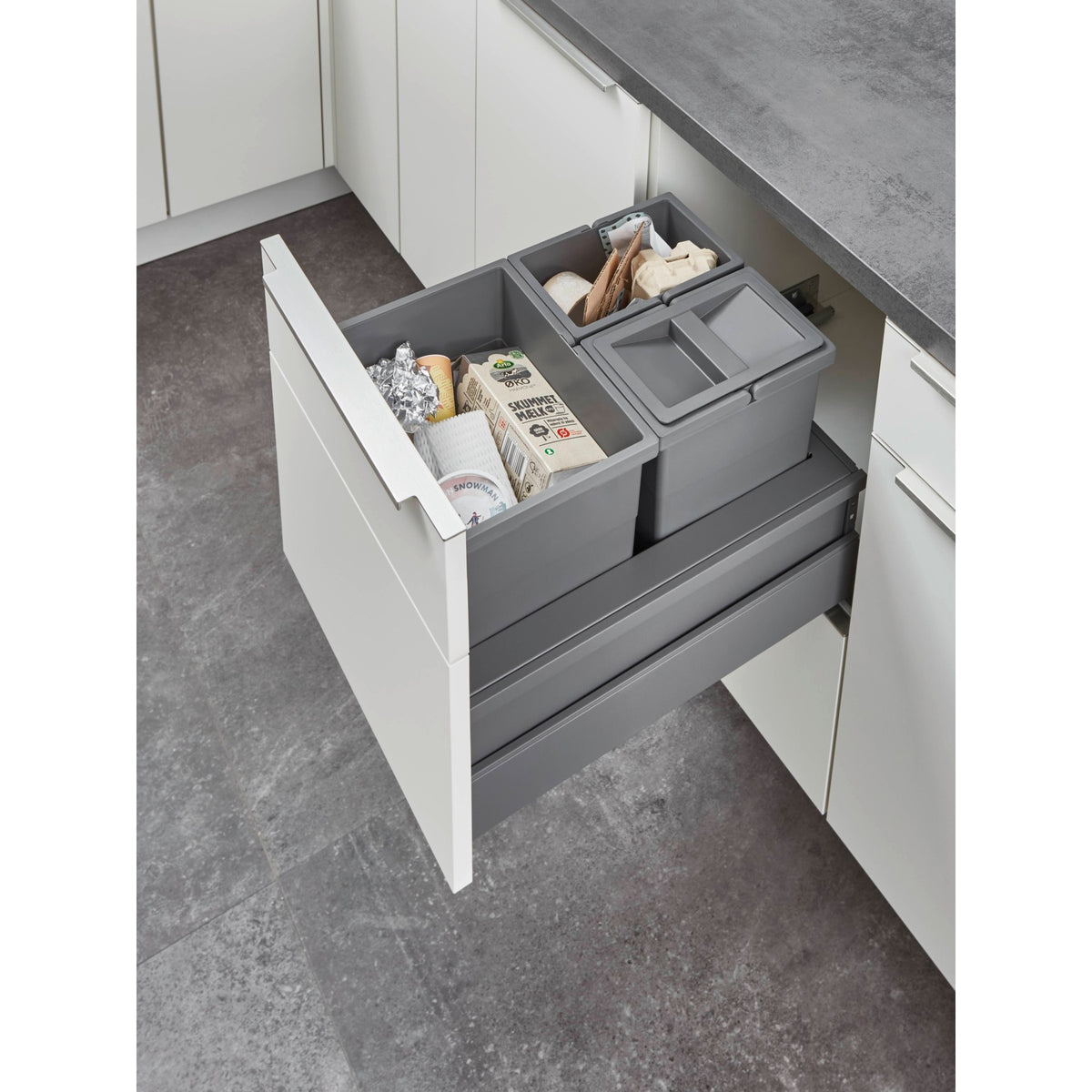 Unterschrank Auzugsschrank Mülltrennung UASA45 21041