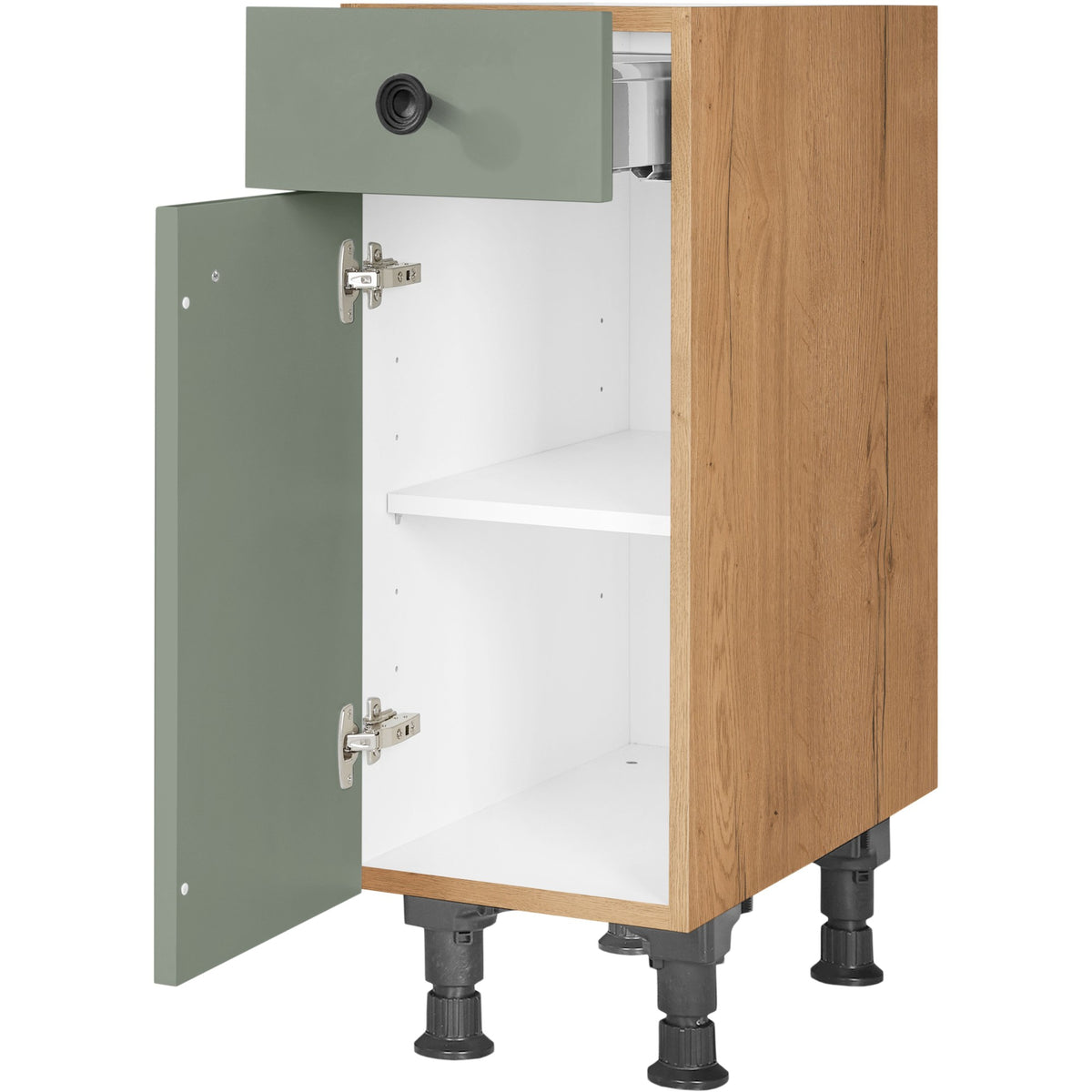 nobilia Unterschrank US30 30 cm Schilf Grün matt 776 Cascada 684