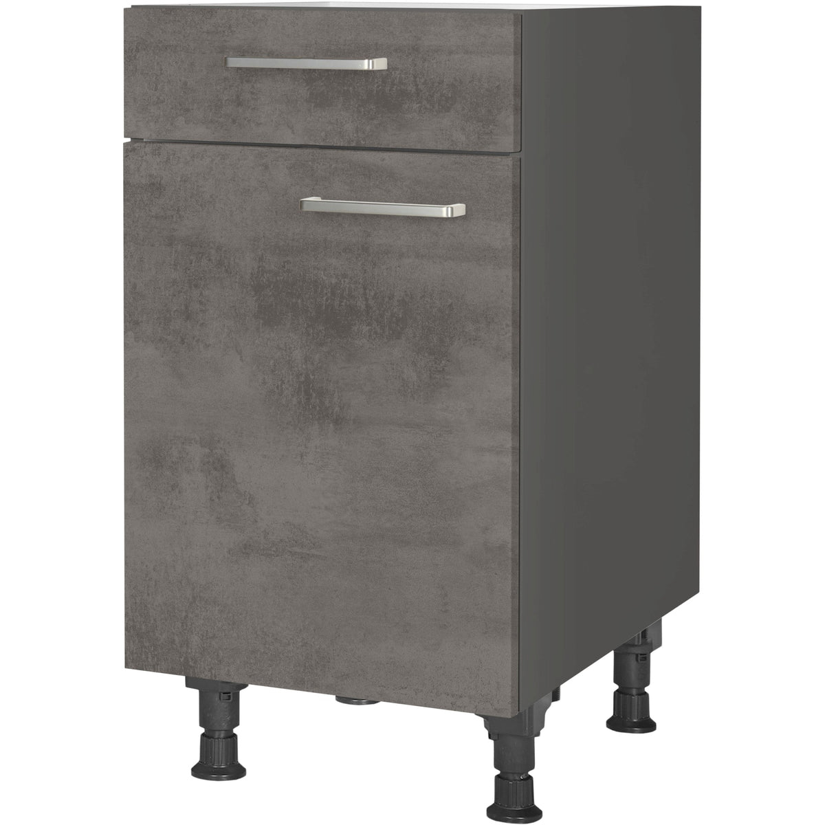 nobilia Unterschrank US45 45 cm Beton Schiefergrau Dunkel Anthrazit 889 Riva 371