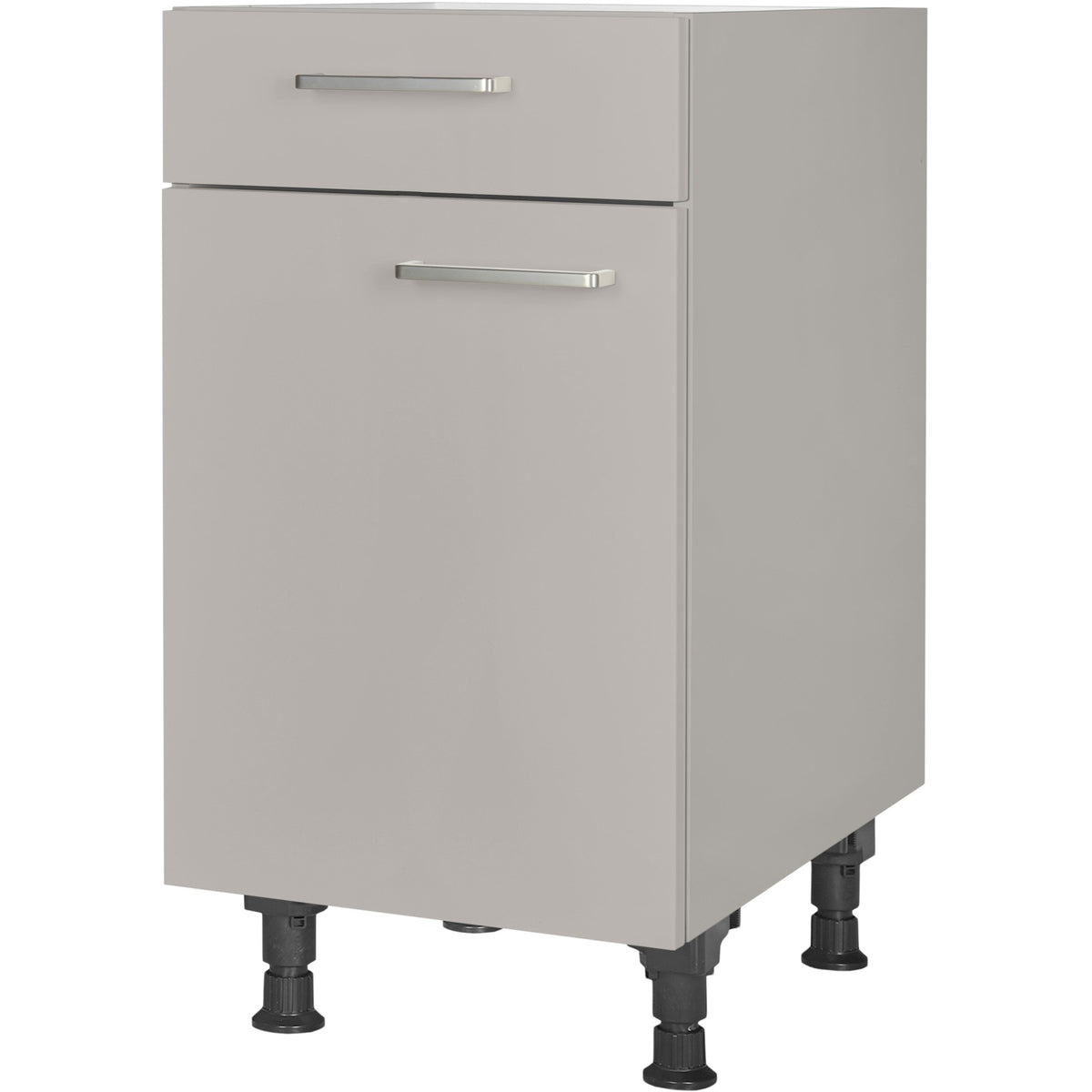 nobilia Unterschrank US45 45 cm Hellgrau Stein grau super matt 341 Touch 317