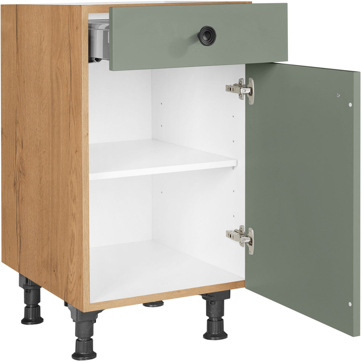 nobilia Unterschrank US45 45 cm Schilf Grün matt 776 Cascada 684