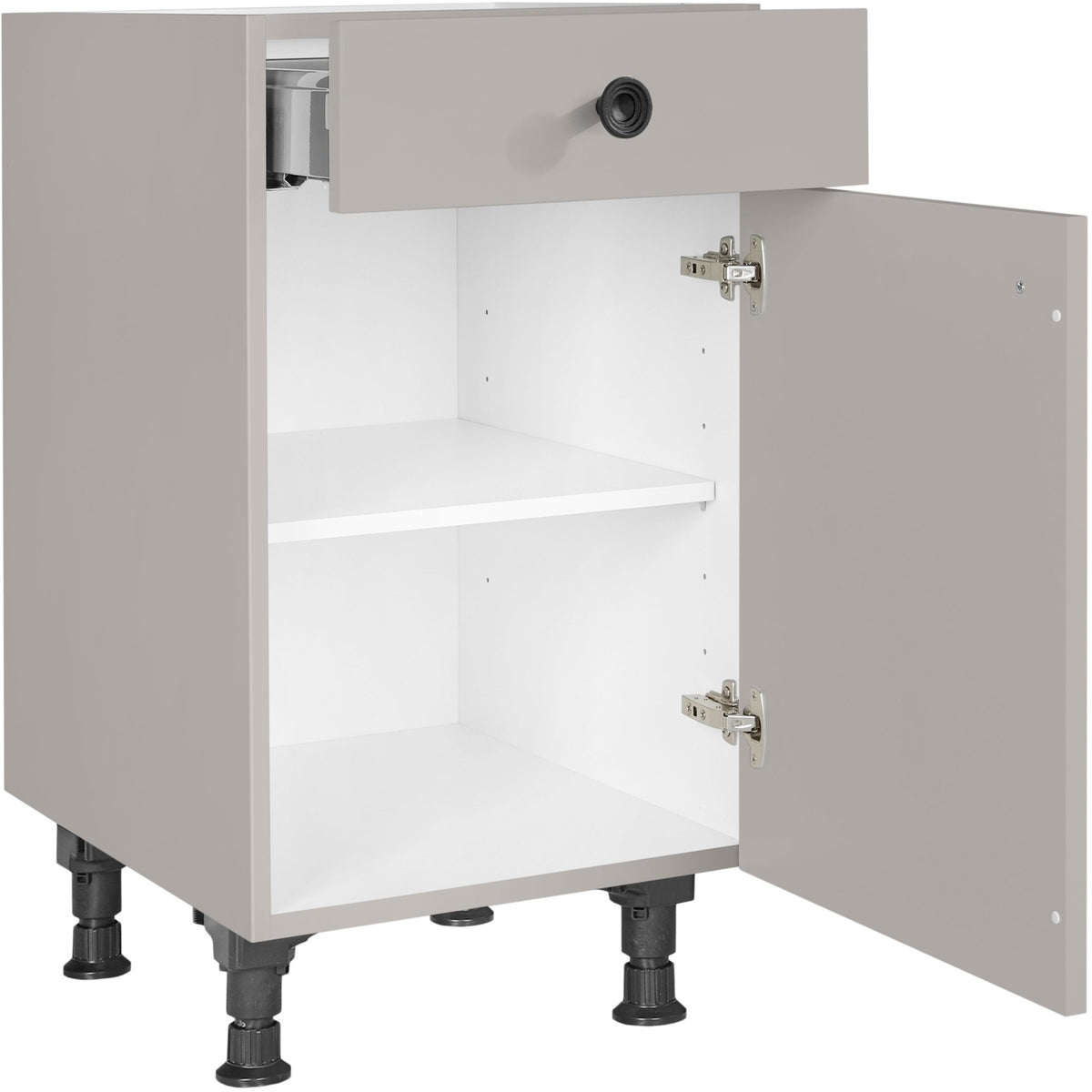 nobilia Unterschrank US45 45 cm Stein Grau Matt 772 Cascada 684