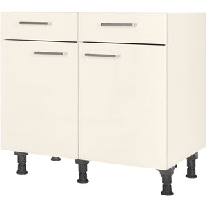 nobilia Unterschrank US90 90 cm Beige Magnolia super matt 336 Touch 317