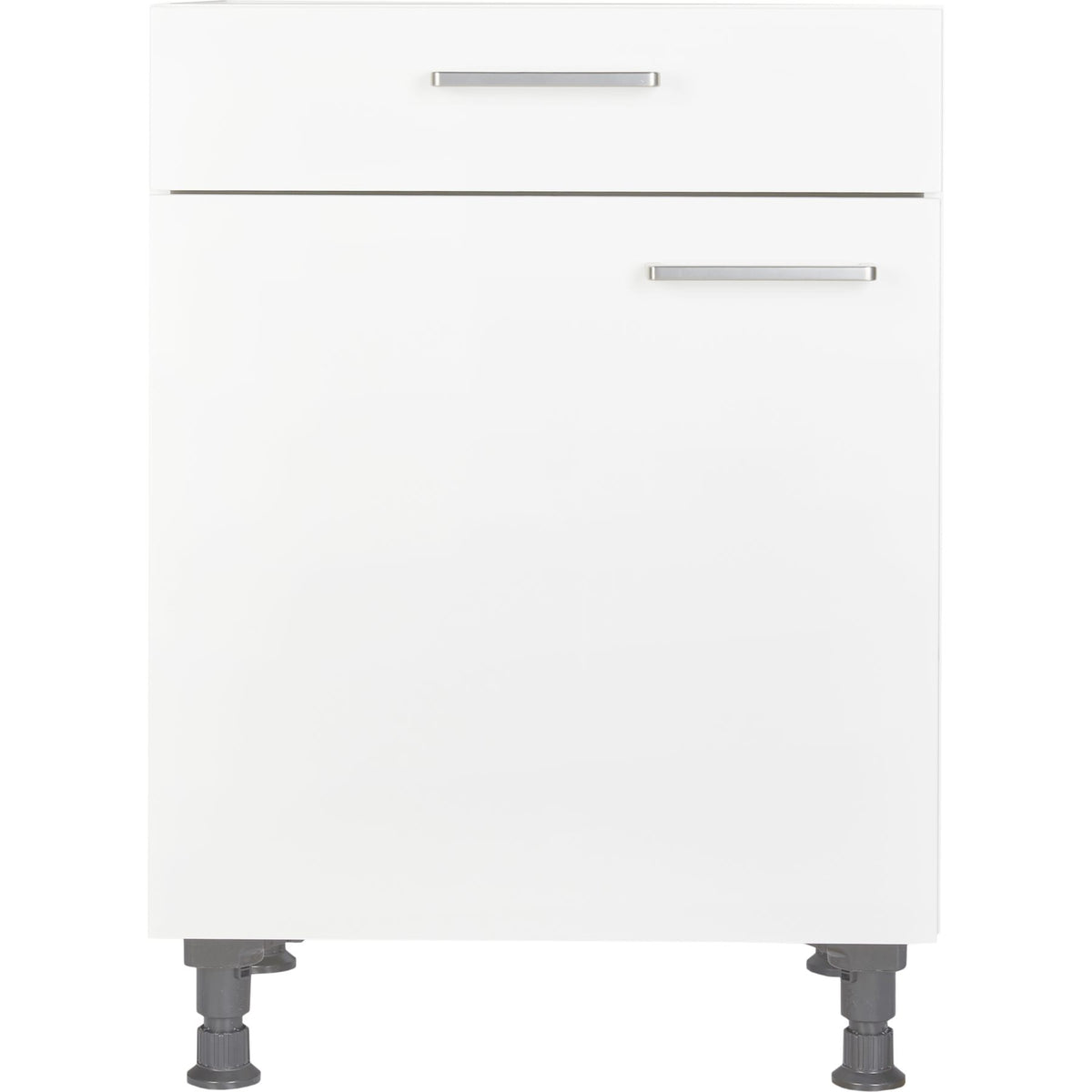 nobilia Unterschrank für autarkes Kochfeld KS60 Kochstellenschrank 60cm Weiß 1 Schublade-20333-links