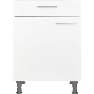 nobilia Unterschrank für autarkes Kochfeld KS60 Kochstellenschrank 60cm Weiß 1 Schublade-20333-links