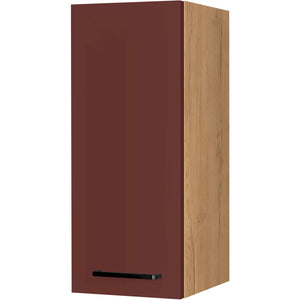 nobilia Wandschrank W30 1 30 cm Dunkel Rot Rostrot Ultra Matt 963 Easytouch 945