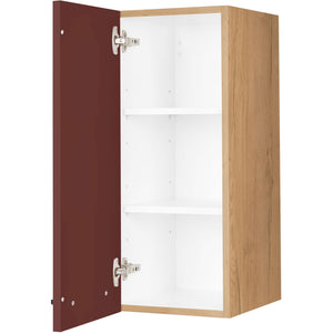 nobilia Wandschrank W30 1 30 cm Dunkel Rot Rostrot Ultra Matt 963 Easytouch 945