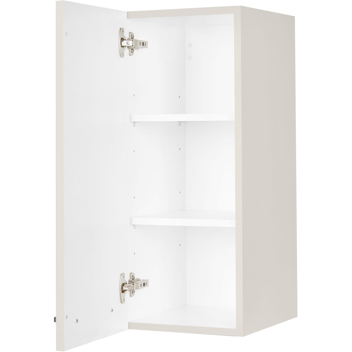 nobilia Wandschrank W30 1 30 cm Hell Grau Seiden grau Hoch Glanz 455 Flash 648