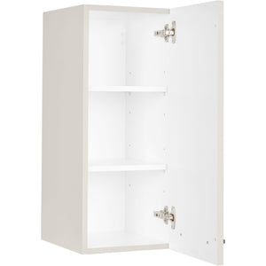 nobilia Wandschrank W30 1 30 cm Hell Grau Seiden grau Hoch Glanz 455 Flash 648