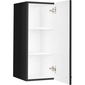 nobilia Wandschrank W30 1 30 cm Schwarz super matt 340 Touch 317