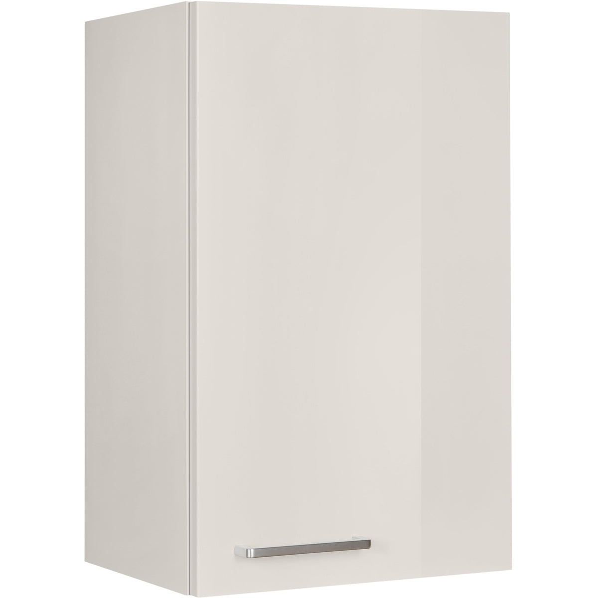 nobilia Wandschrank W45 1 45 cm Hell Grau Seiden grau Hoch Glanz 455 Flash 648