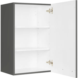 nobilia Wandschrank W45 1 45 cm Schiefergrau Dunkel Anthrazit Hoch glanz 453 Flash 648