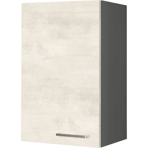 nobilia Wandschrank W45 1 45 cm Weiss Beton Grau Beige 891 Riva 371