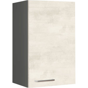 nobilia Wandschrank W45 1 45 cm Weiss Beton Grau Beige 891 Riva 371