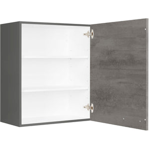 nobilia Wandschrank W60 1 60 cm Beton Schiefergrau Dunkel Anthrazit 889 Riva 371