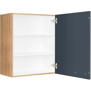 nobilia Wandschrank W60 1 60 cm Dunkel Blau Fjordblau Ultra Matt 966 Easytouch 945