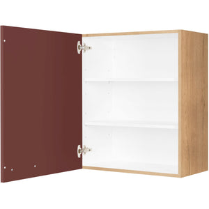 nobilia Wandschrank W60 1 60 cm Dunkel Rot Rostrot Ultra Matt 963 Easytouch 945