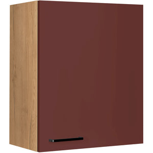 nobilia Wandschrank W60 1 60 cm Dunkel Rot Rostrot Ultra Matt 963 Easytouch 945