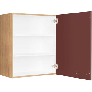 nobilia Wandschrank W60 1 60 cm Dunkel Rot Rostrot Ultra Matt 963 Easytouch 945