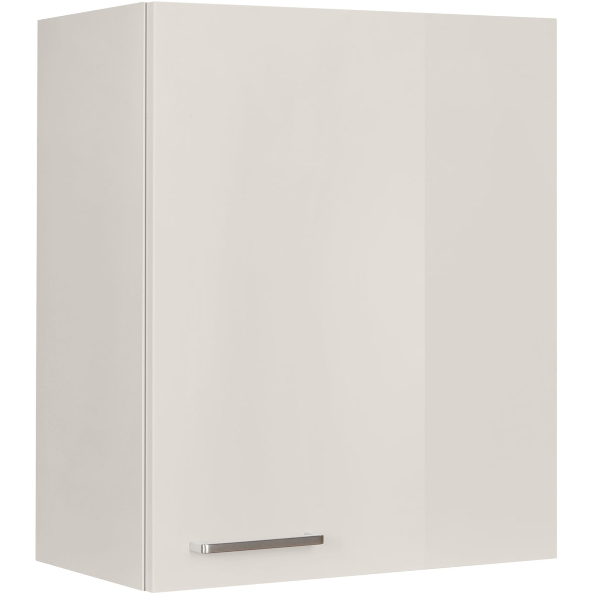 nobilia Wandschrank W60 1 60 cm Hell Grau Seiden grau Hoch Glanz 455 Flash 648