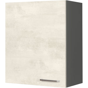 nobilia Wandschrank W60 1 60 cm Weiss Beton Grau Beige 891 Riva 371